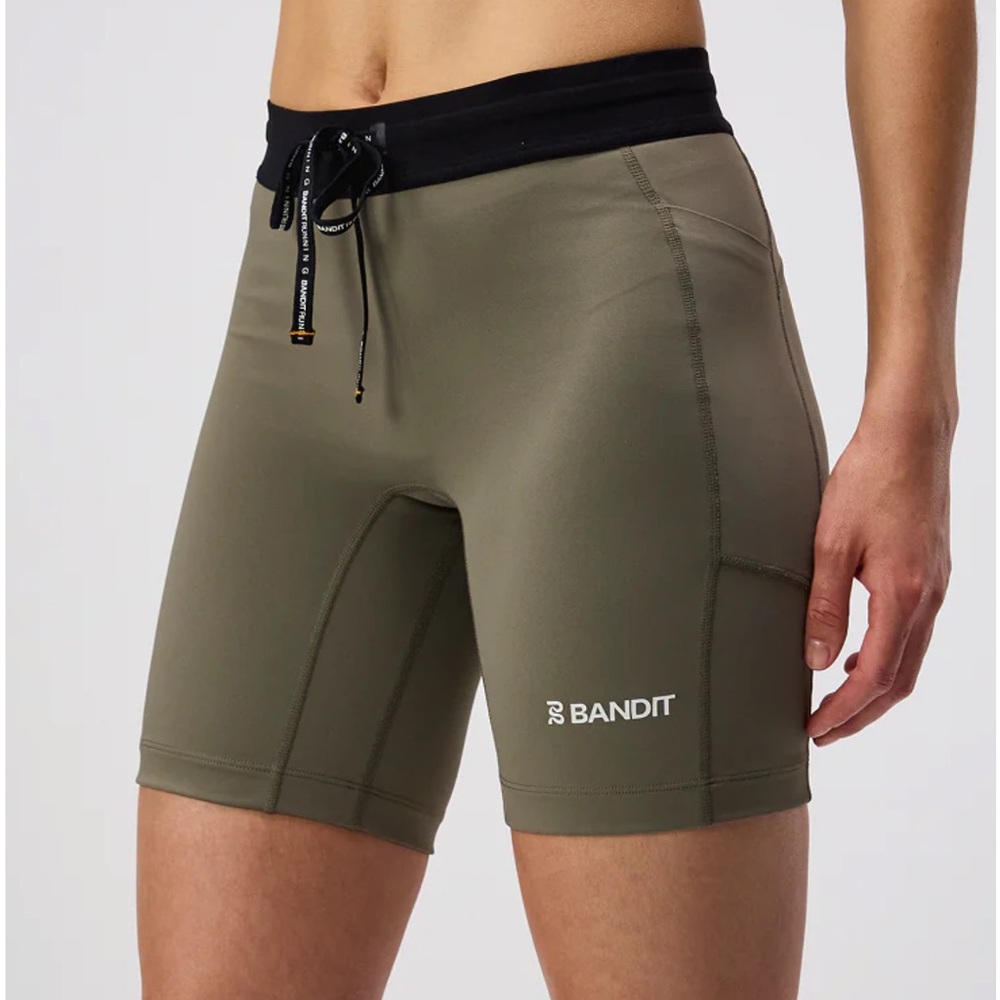NWT Bandit Running 7” Stamina Compression Shorts - Fatigue